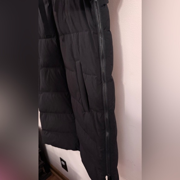 Donna Karan New York Women’s Black Down Hooded Puffer Parka Jacket XS Designer - Picture 7 of 13